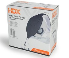 HDX 10-Cup Large Water Filter Pitcher w/ 2 Un...