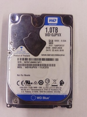 Western Digital Blue 1TB 2.5'' Laptop HDD WD10JPVX Excellent Health