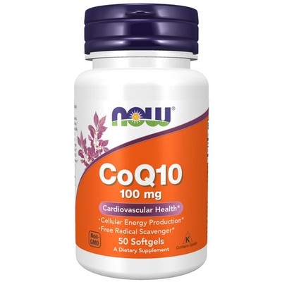 NOW FOODS CoQ10 100 mg with Hawthorn Berry, 180 Veg Caps, Cardiovascular Health