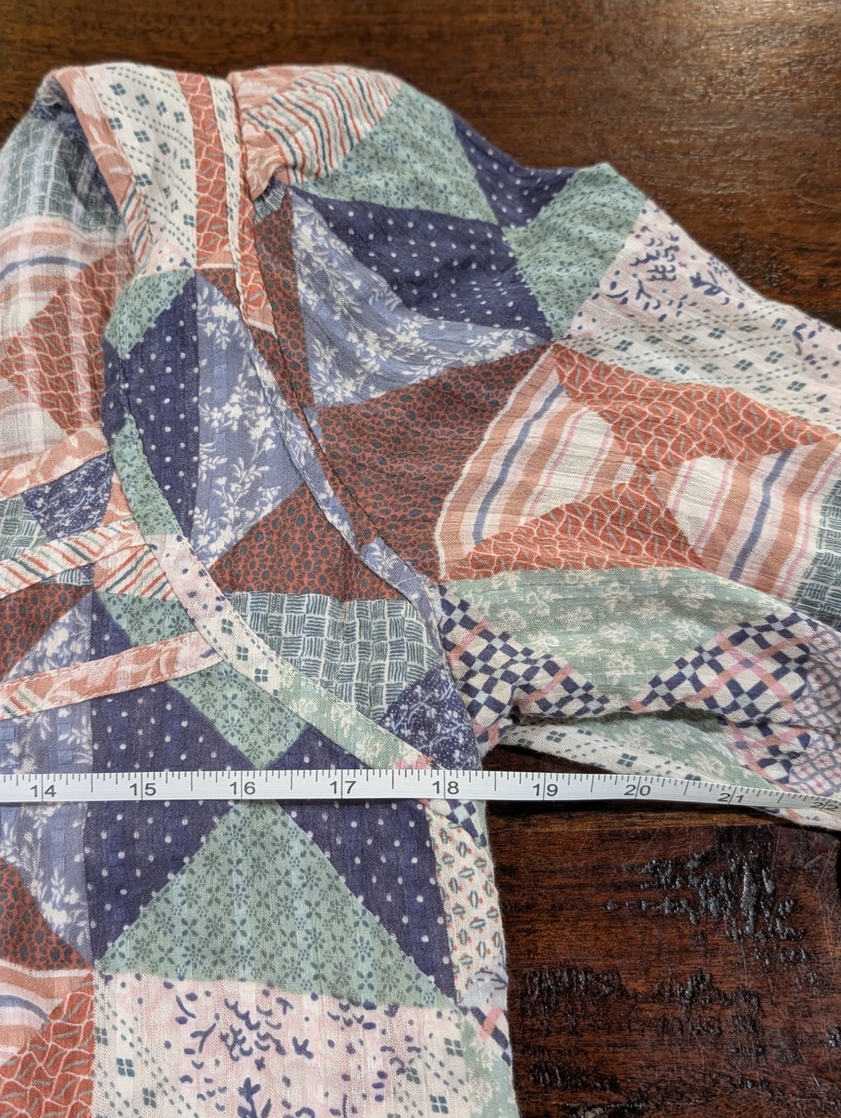 American Eagle Mixed Pattern Patchwork Babydoll T… - image 7