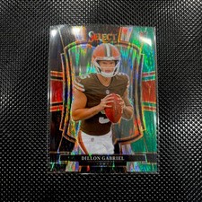 2025 Panini Select NFL Dillon Gabriel Black and Green Prizm Shock RC #154