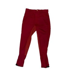 HKM Women’s Full Seat Breeches Size 8 / 38 Red Riding Breeches Equestrian Ankle