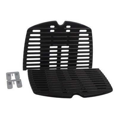 Gusseisen Grillroste passend für Weber Q100 Q1000 Q1200 Grillmodelle Set