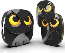 HTZSAFE Wireless Doorbell Weatherproof IP55 1 Receiver + 2 Doorbells