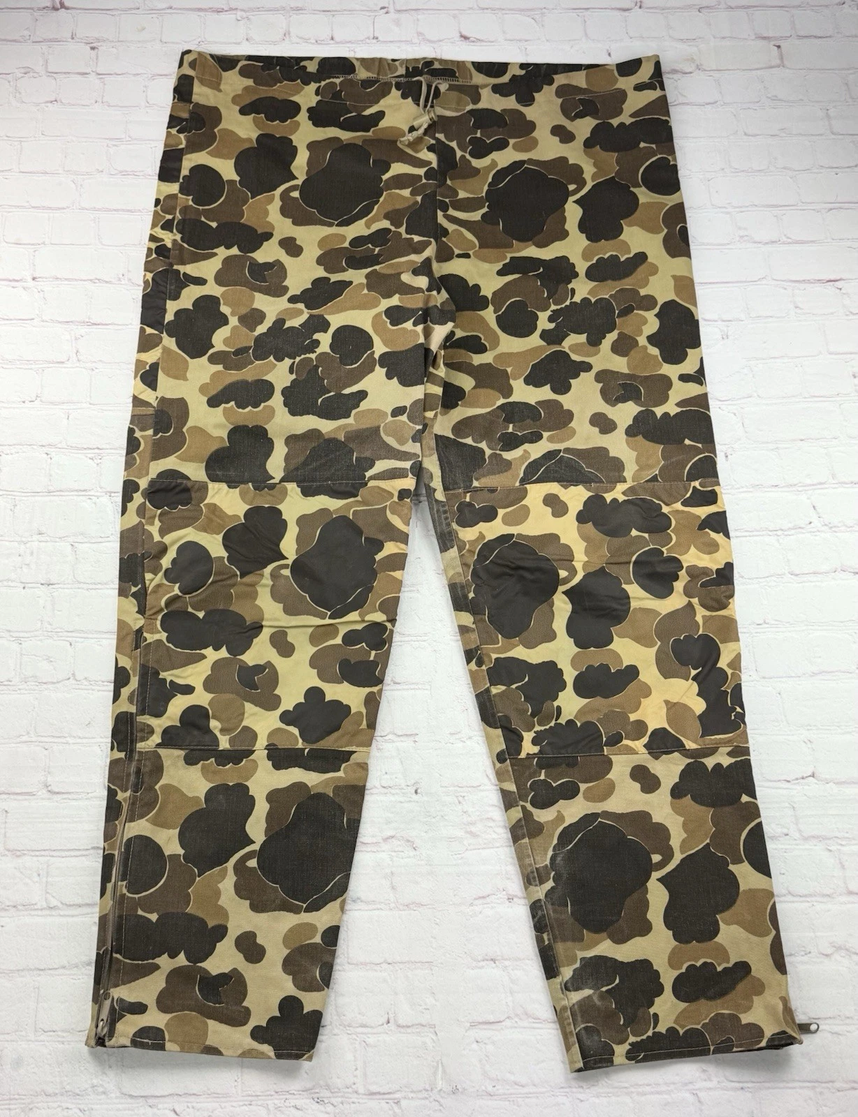 Vintage Columbia Pants Mens Large Duck Camo GORE-TEX Hunting Made in USA 90s
