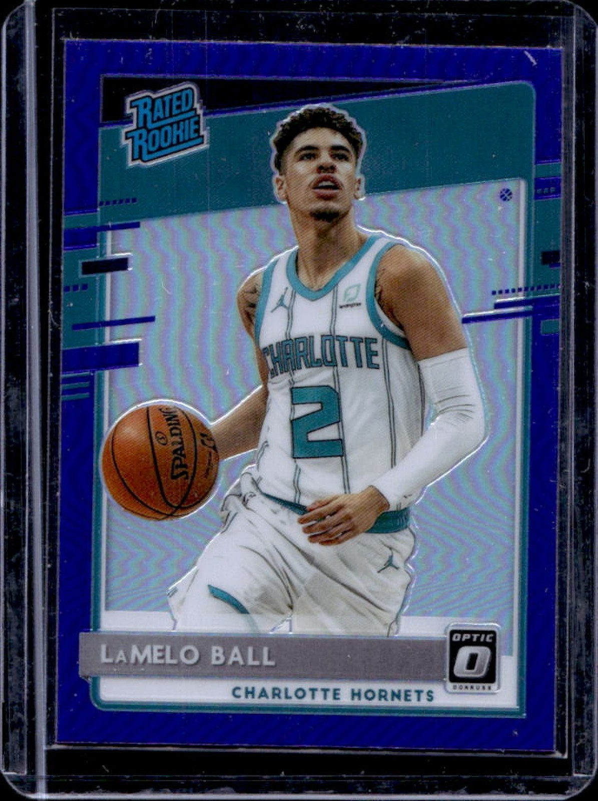2020-21 Donruss Optic LaMelo Ball Purple Rookie RC #153 Hornets