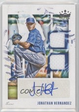 2020 Panini Diamond Kings DK Material Signatures Jonathan Hernandez Auto 0w8