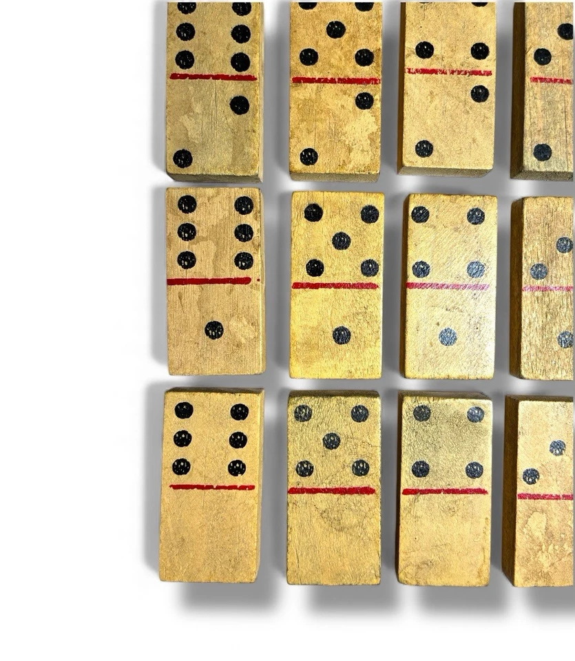 Polar Dominoes 56 Retro Style 1950s Vintage of Handcrafted Wooden Strategy Game - Image 2 of 4