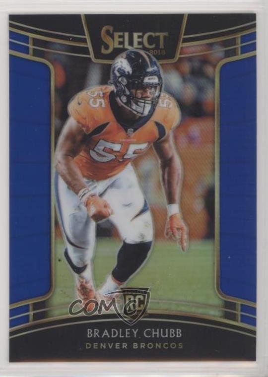 2018 Panini Select Concourse Blue Prizm 15/175 Bradley Chubb #78 Rookie RC p8v