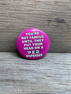 PEZ Pink Pin You re not Famous Pin Small Rare HTF