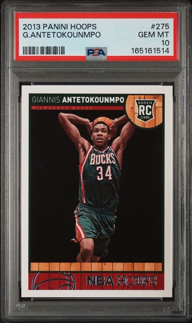 Giannis Antetokounmpo (RC) PSA 10 - 2013 Panini NBA Hoops #275🔥🔥🔥