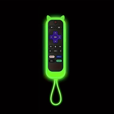 Glow in Dark Cat Ear Silicone Remote Cover Universal TV Controller Protector
