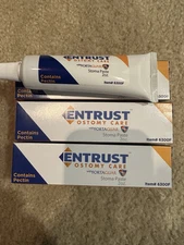 (3) Entrust Ostomy Care 6300 Stoma Paste 2 oz. Tube Expires 2026.  FREE SHIPPING