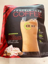 Chike Nutrition High Protein White chocolate peppermint  Iced Coffee 15.3 oz