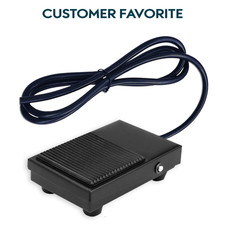 Momentary Power Foot Pedal Switch 250VAC 10A SPDT 1NO1NC Heavy Duty Black Cable