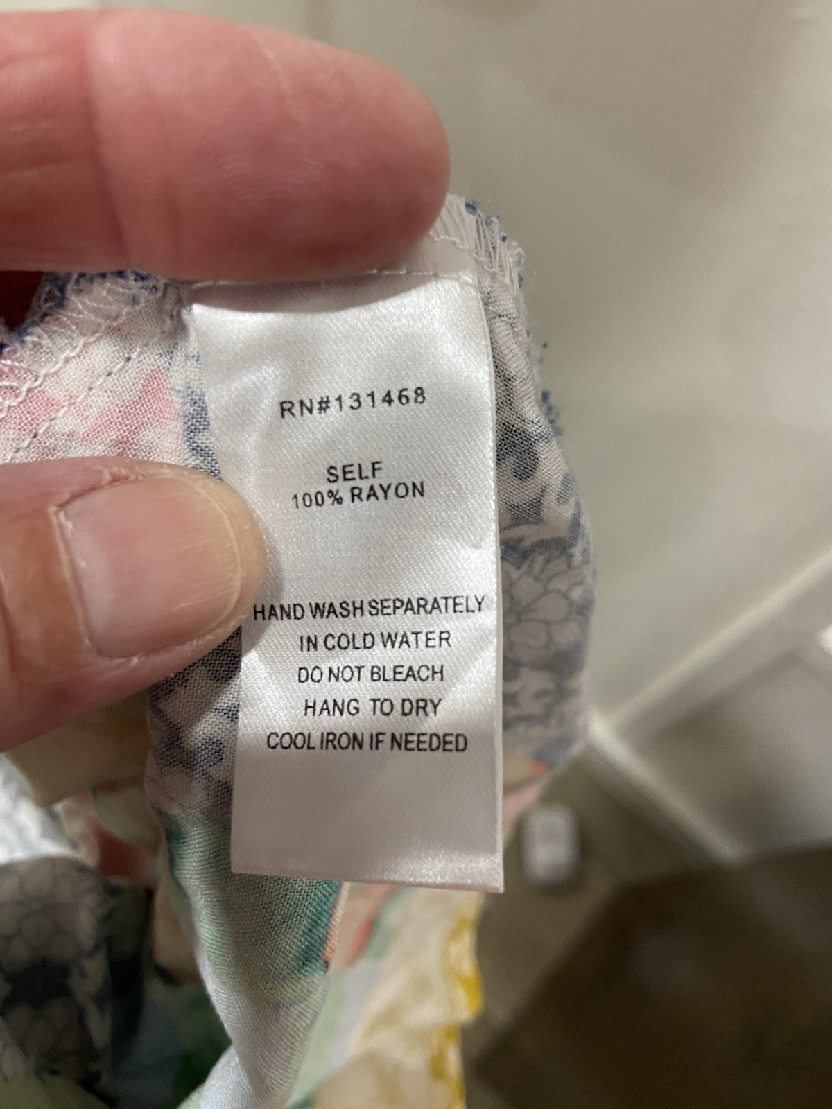 Fate Blouse Patchwork Print  Size Large Rayon Lon… - image 9