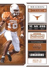 2018 Panini Contenders Draft Picks #99 Vince Young - FB