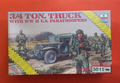 1/72 Esci 8609, 3/4 TON TRUCK with WW II U.S.Paratroopers