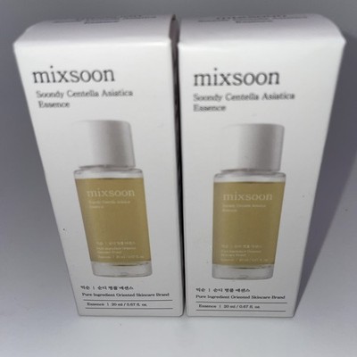 2x Mixsoon Soondy Centella Asiatica Essence 0.67oz Ea Travel Sealed Exp 6/30/28