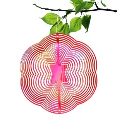 Colorful Wind Spinners 3D Bird Repelling Wind Chimes Rotating For Garden Outdoor