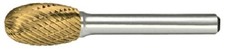 Alfa Tools B71215DTN SE-3 Carbide Burr Oval Double Cut Tin Coated Made In USA,