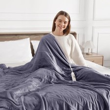 Heated Electric Blanket Queen Size - 84" x 90" Heating Blanket with Dual Control
