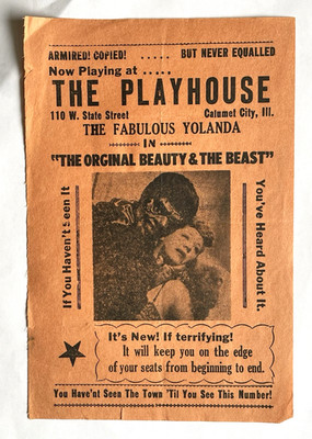 CALUMET CITY, IL- THE PLAYHOUSE, W. STATE ST- YOLANDA IN ''BEAUTY & THE BEAST''