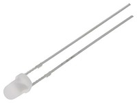 10X OSR5JA3162A Led Rot 3 Mm 150-220Mcd 60° Front: GewöLbt 2,1-2,6VDC -30-85°C O