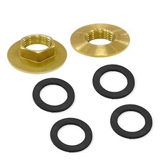 Corrosion-Resistant Brass Lock Nuts 1/2 Inch - Easy Faucet Securing Solution