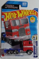 2025 Hot Wheels Screen Time Transformers Optimus Prime