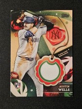 2024 Topps Holiday Austin Wells Player Worn Relic Card (Yankees) LB23