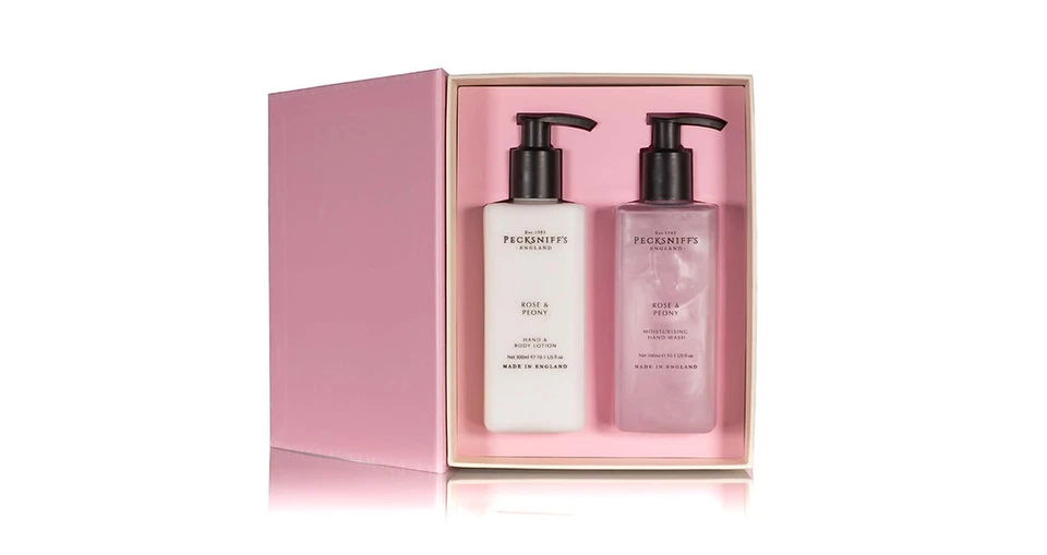 Pecksniff’s Rose & Peony Hand Wash & Body Lotion Gift Set – Floral Duo - Image 2 of 2
