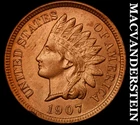 1907 Indian Head Cent- Red- FS-304- Choice Gem Brilliant Uncirculated++++ #J3832