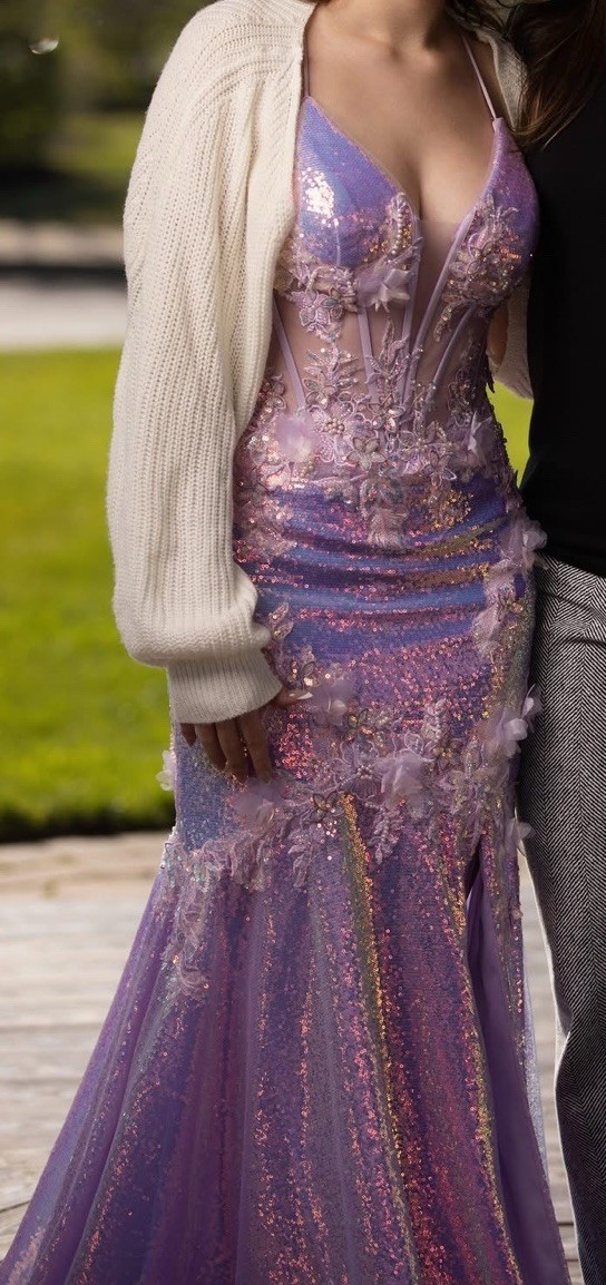 ebay purple prom dresses Purple Primavera Prom Dress, Size 0, also fits like 2/4