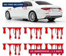 6PCS Bloody Halloween Car Decals,Halloween Decorations for Car,SUV,Truck