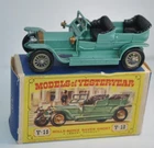 LESNEY MATCHBOX YESTERYEAR - ROLLS ROYCE SILVER GHOST - MET GREEN - Y15