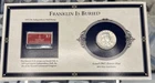 FRANKLIN IS BURIED 1963 D SILVER HALF DOLLAR COIN & STAMP SET #7832