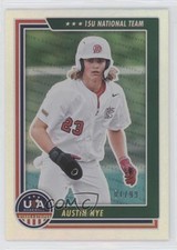 2022 Panini USA Baseball Stars & Stripes Holo Gold 1/99 Austin Nye #80 0x5e