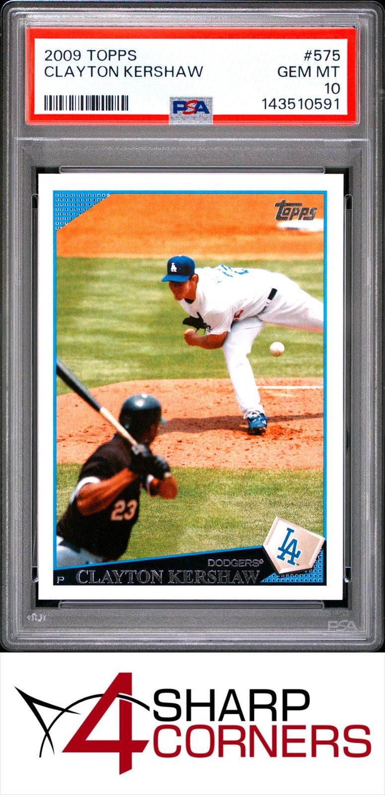 2009 TOPPS #575 CLAYTON KERSHAW DODGERS PSA 10