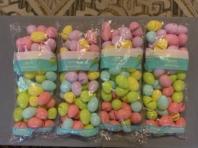 4 BAGS OF PASTEL FILLABLE EASTER EGGS, 48 COUNT, 6 ASSORTED COLORS, NEW IN BAG