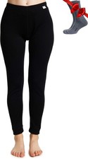 Merino Wool Base Layer Women Pants 100 Merino Wool Leggings Heavyweight
