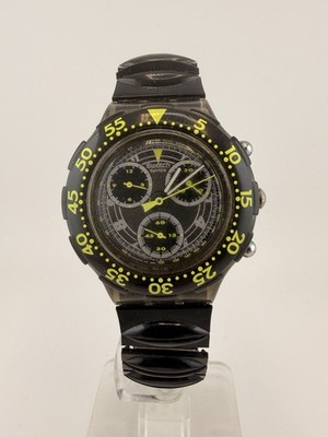 Swatch Aqua Chrono WATER POWER SBM100 aus dem Jahr 1994 * Neue Batterie