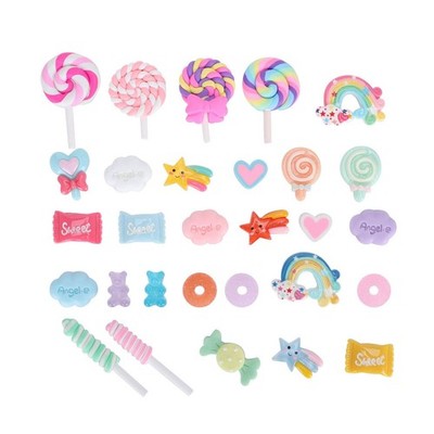 29Pcs Simulation Candy Set DIY Plastikdekoration Für Telefon Shell Shop Bul AL