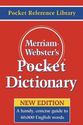 MW-530 - MERRIAM WEBSTERS POCKET DICTIONARY - Paperback - GOOD