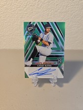 2024 Leaf Press Pass Premium Chase Burns Auto /3 Green Reflector