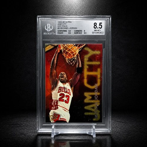 1995-96 Fleer Ultra Jam City Michael Jordan #3 Hot Packs BGS 8.5