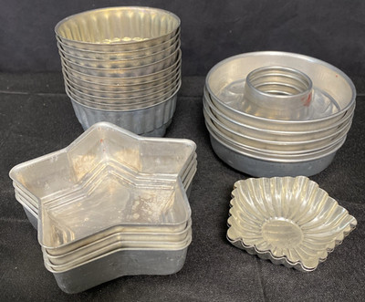 Lot Of 22 Vintage Tin Jell-O Jello Molds