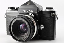 Near MINT Nikon F Black Eyelevel SLR Body H.C 50mm 2 Non Ai Lens From JAPAN