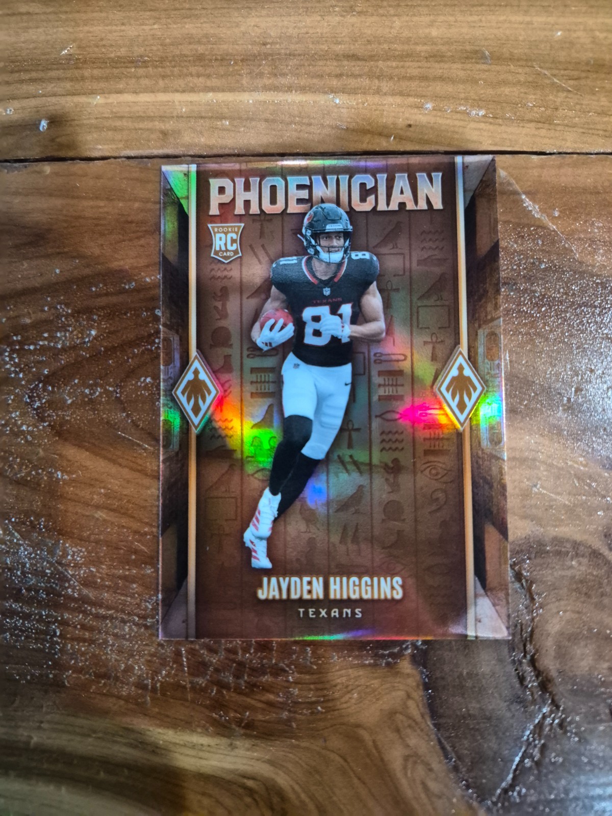 2025 Panini Phoenix Jayden Higgins Phoenician RC Case Hit SP !! 🔥🔥 Texans