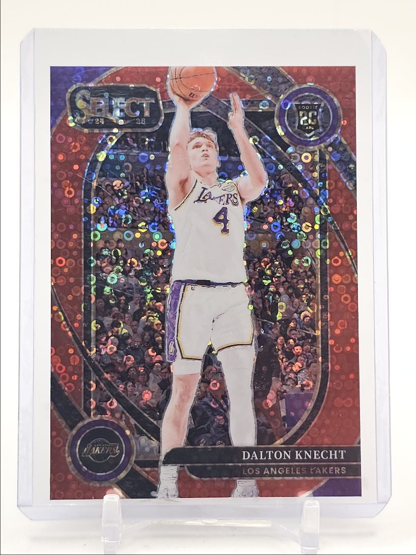 DALTON KNECHT 2024-25 SELECT COURTSIDE ROOKIE RED DISCO PRIZM RC /49 Q3490